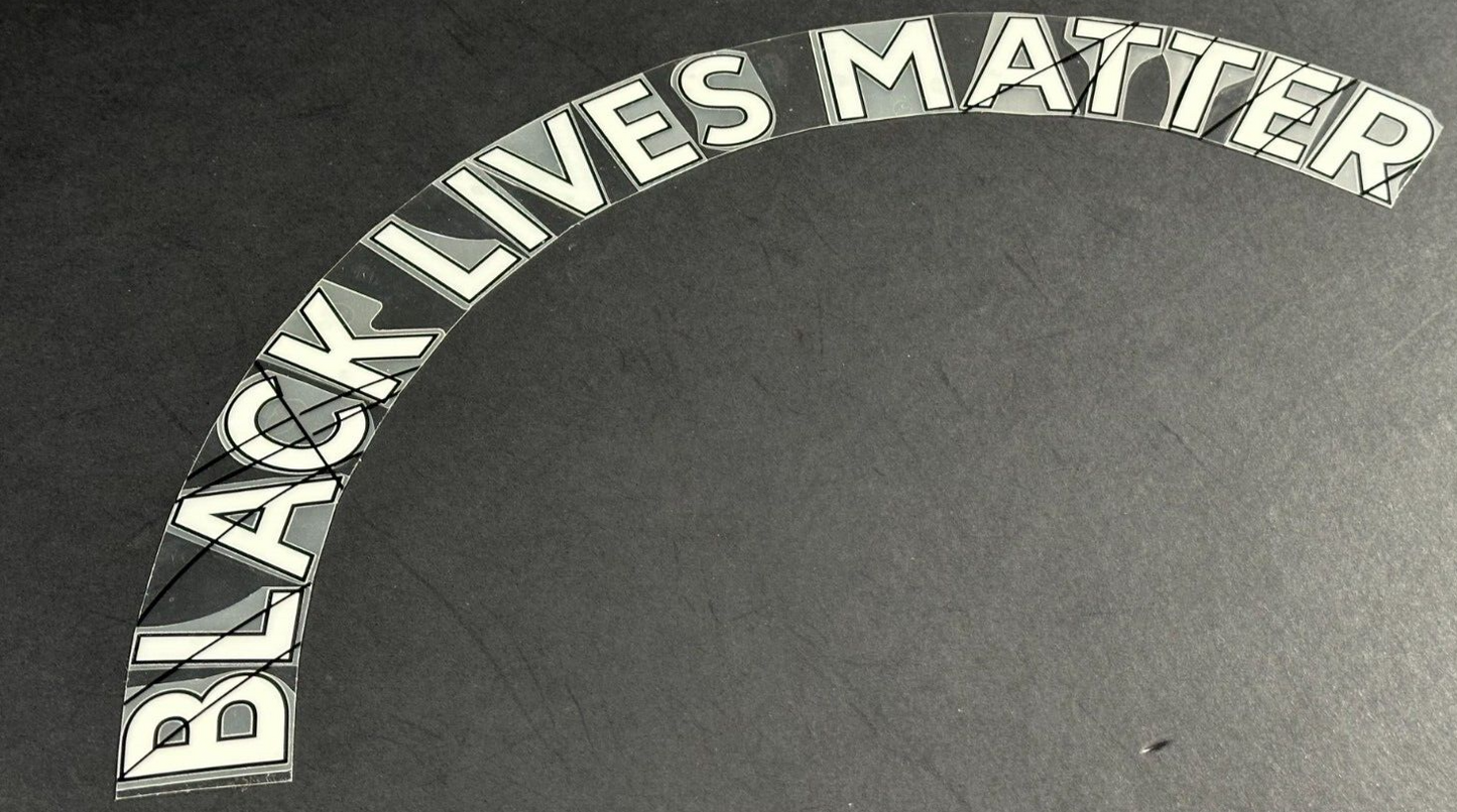 2019 2020 OFFICIAL AVERY DENNISON BLACK LIVES MATTER NAME BLOCK - WHITE