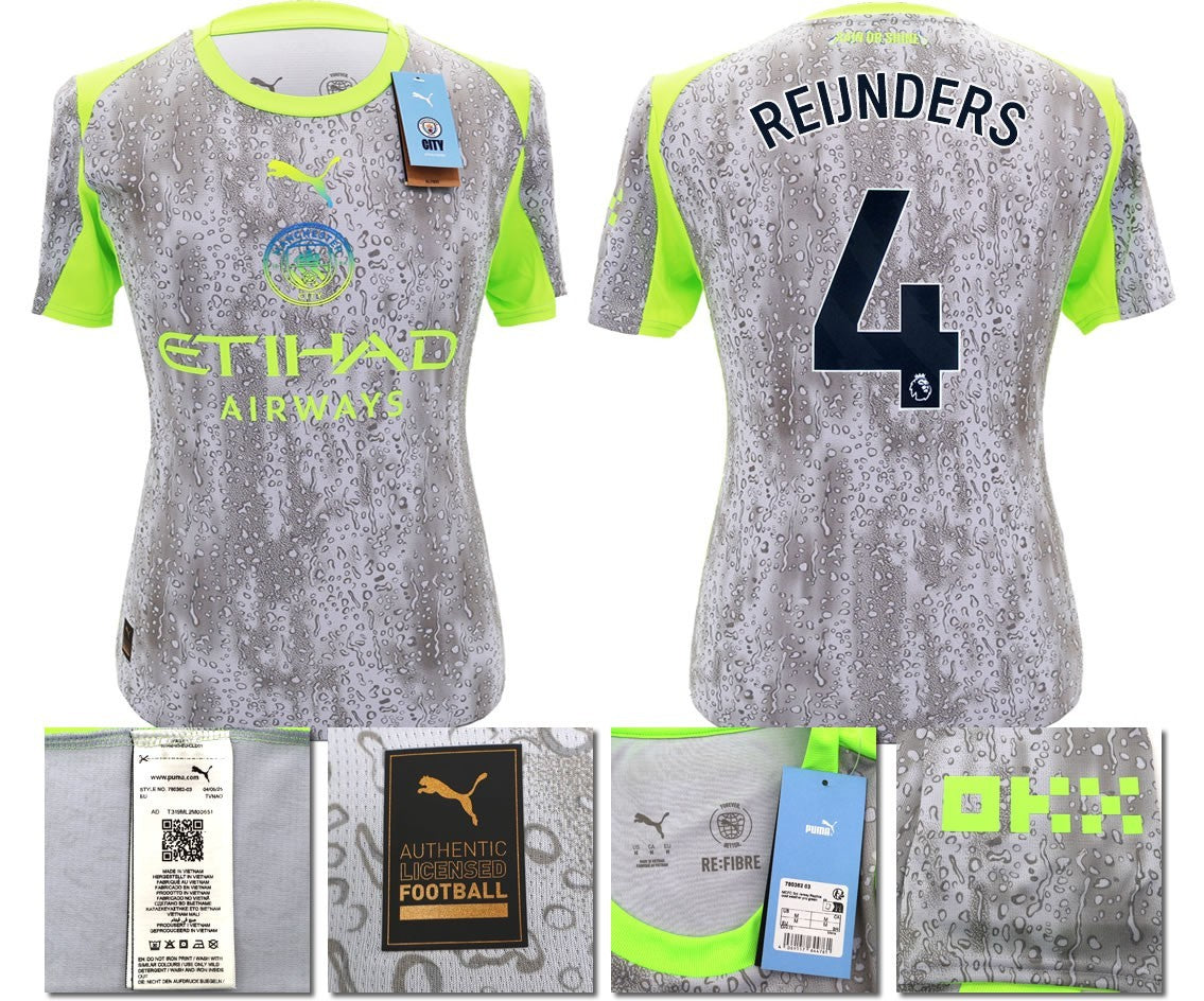 BNWT 2025 2026 MAN CITY PUMA THIRD REIJNDERS 4 FOOTBALL SHIRT