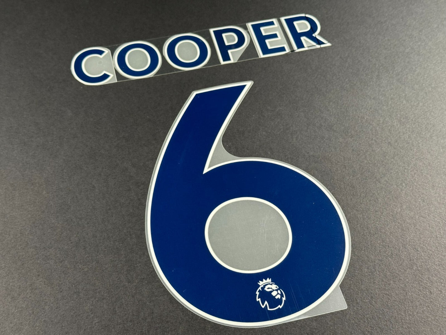 LEEDS UNITED 2022 2023 COOPER 6 OFFICIAL AVERY BLUE PLAYER SIZE NAME SET
