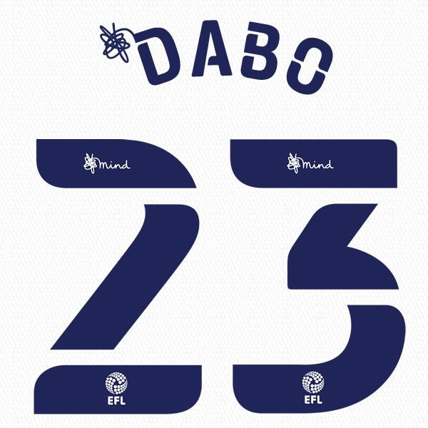 COVENTRY 2020 2021 OFFICIAL DABO 23 3RD PLAYER SIZE NAME SET