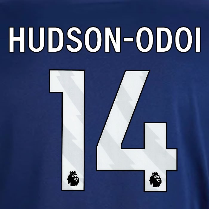 2024 2025 OFFICIAL NOTTINGHAM HUDSON ODOI 14 WHITE AWAY PLAYER SIZE NAMESET