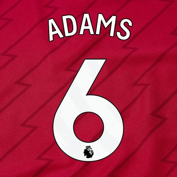 ARSENAL 2023/24 ADAMS 6 OFFICIAL AVERY DENNISON WHITE PLAYER SIZE NAME SET