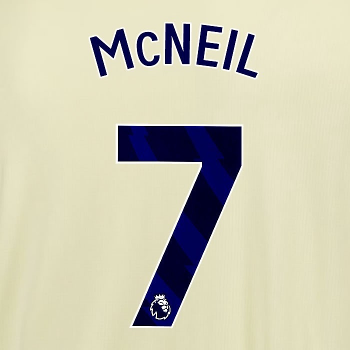 2025 2026 EVERTON McNEIL 7 OFFICIAL BLUE AWAY PLAYER SIZE NAMESET