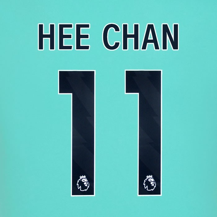 2025 2026 WOLVES AWAY BLACK HEE CHAN 11 OFFICIAL PLAYER SIZE NAMESET