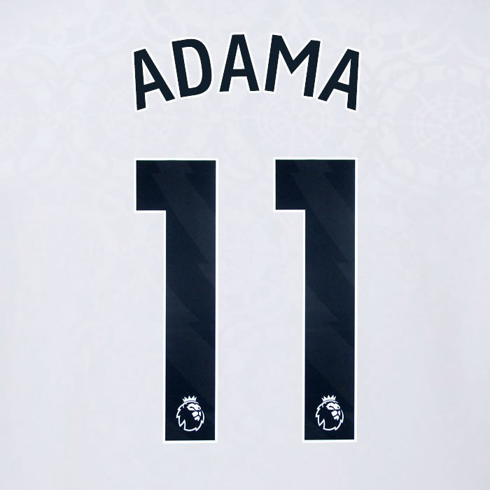 2025 2026 OFFICIAL FULHAM ADAMA 11 BLACK HOME PLAYER SIZE NAMESET