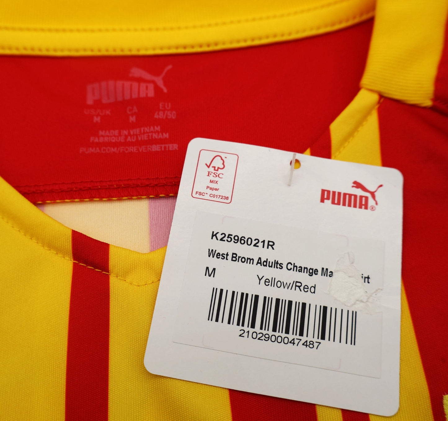 BNWT 2020 2021 WEST BROM THIRD SHIRT PUMA ROBSON - KANU 4 MEN'S MEDIUM