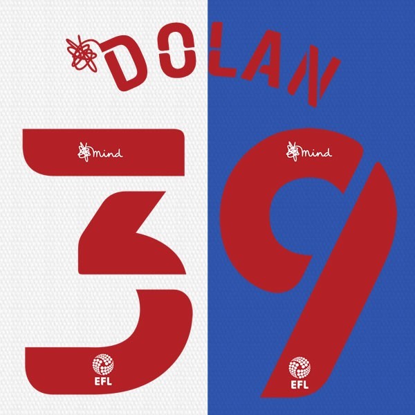 BLACKBURN 2020 2021 OFFICIAL DOLAN 39 HOME PLAYER SIZE NAME SET