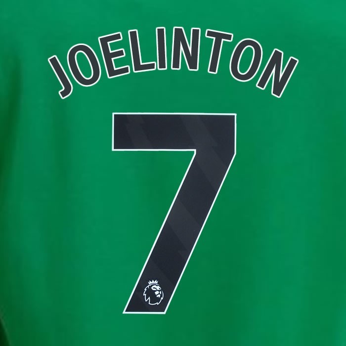 2023 2024 NEWCASTLE JOELINTON 7 OFFICIAL BLACK AWAY PLAYER SIZE NAME SET
