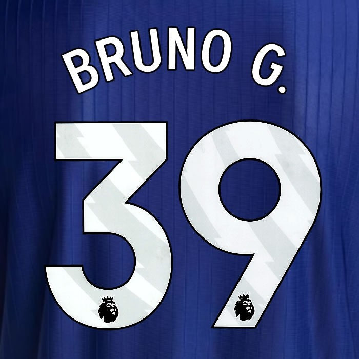 2025 2026 NEWCASTLE BRUNO G 39 OFFICIAL WHITE 3RD PLAYER SIZE NAME SET