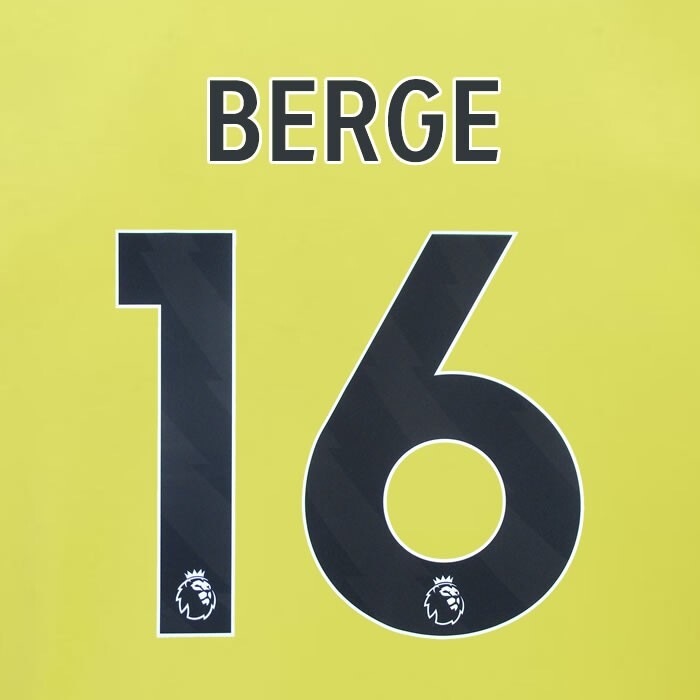 2023 2024 BURNLEY BERGE 16 OFFICIAL BLACK AWAY PLAYER SIZE NAMESET