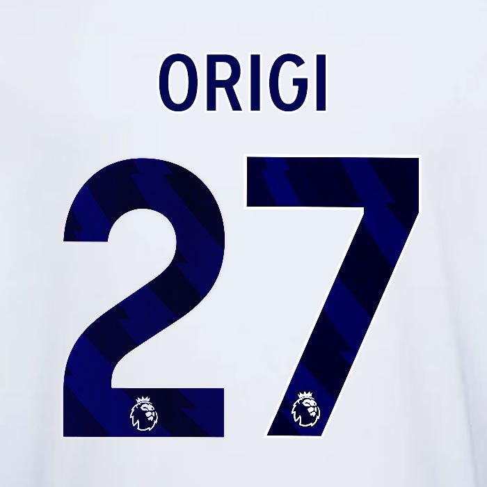 2023 2024 OFFICIAL NOTTINGHAM ORIGI 27 BLUE AWAY PLAYER SIZE NAMESET