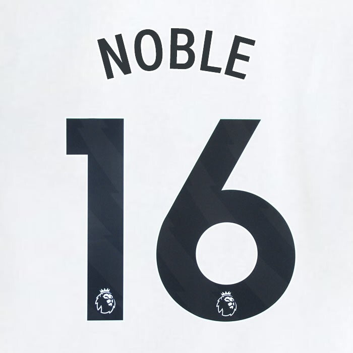 2023 2024 WEST HAM NOBLE 16 OFFICIAL AWAY BLACK PLAYER SIZE NAMESET