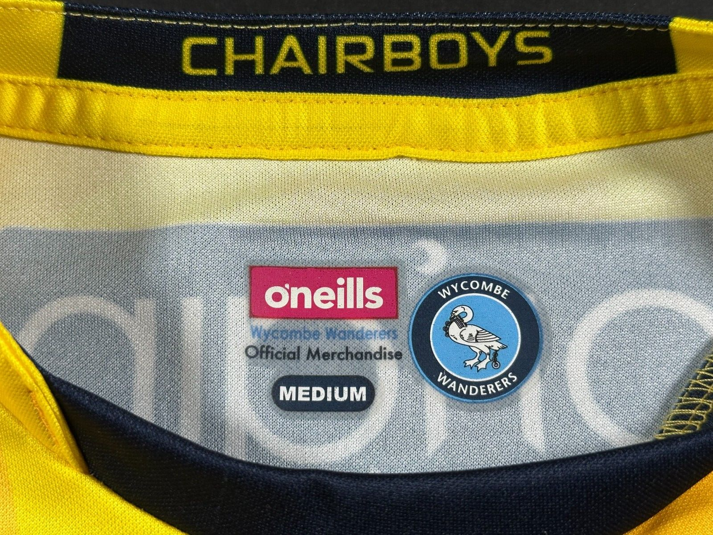 BNWT 20/21 WYCOMBE WANDERERS AWAY O'NEILLS FOOTBALL SHIRT AKINFENWA 20 MEN'S MED