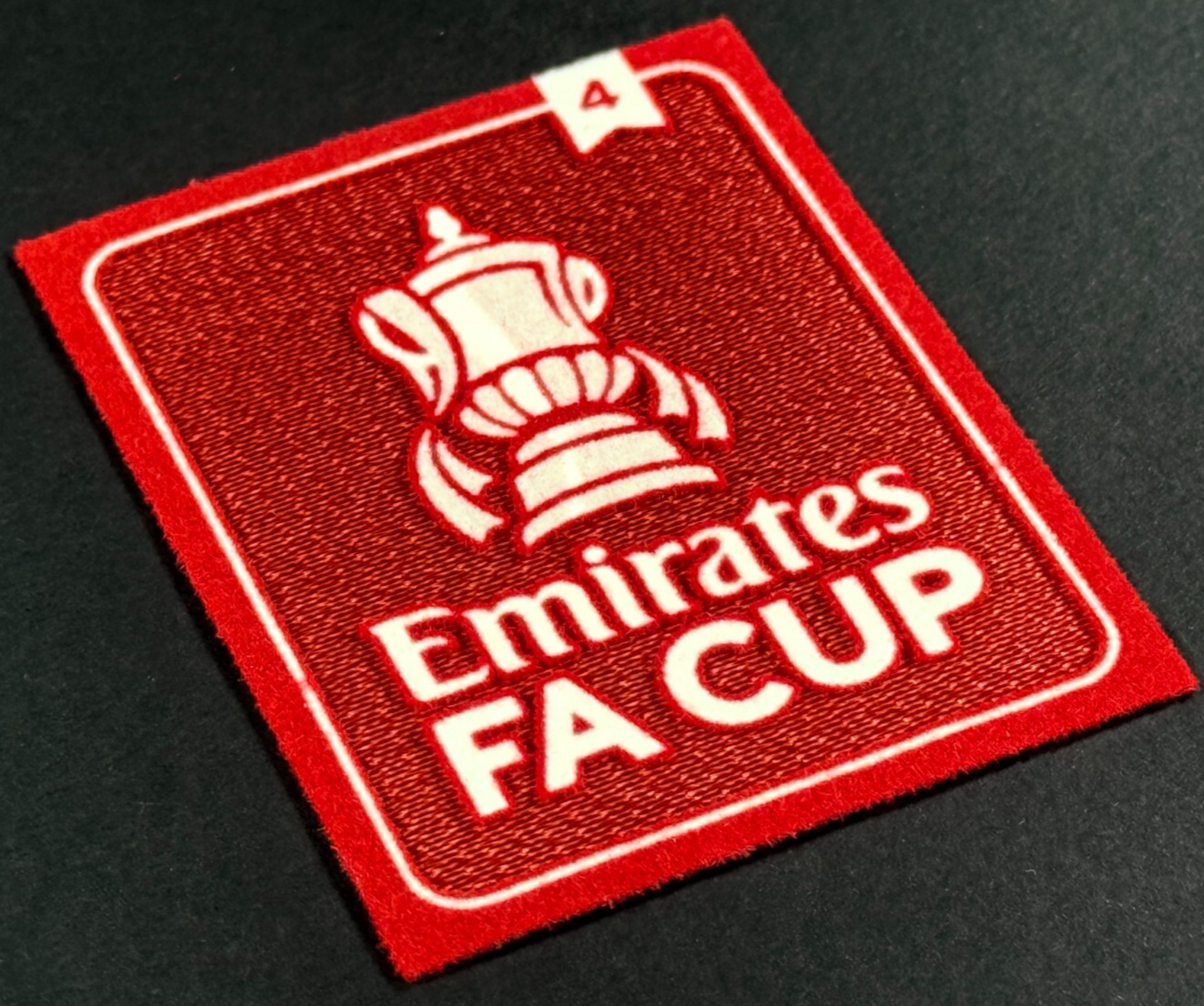 2025 OFFICIAL SPORTING ID EMIRATES FA CUP WOLVES 4X WINNERS PATCH