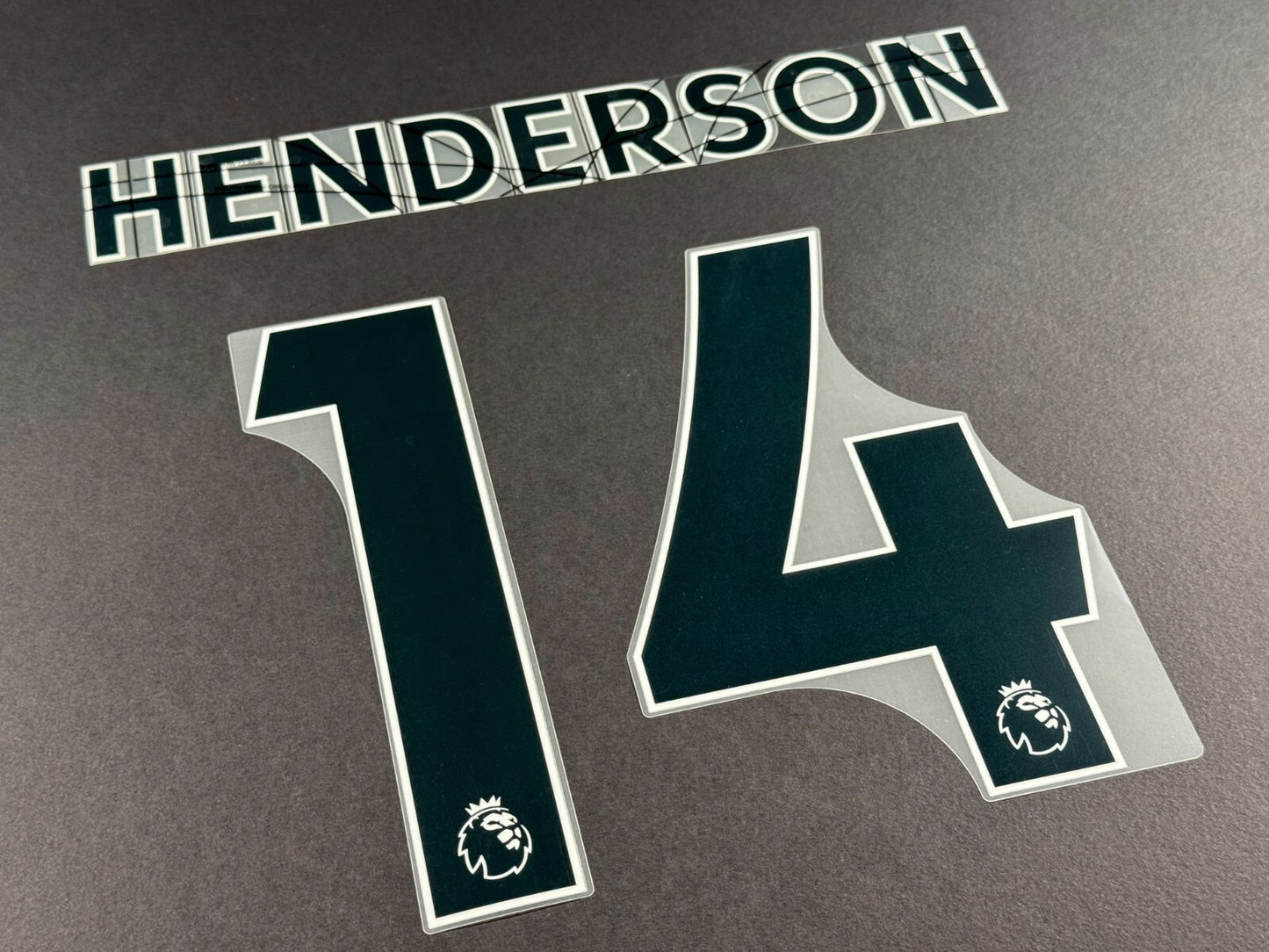 LIVERPOOL 2021 2022 HENDERSON 14 OFFICIAL AVERY BLACK PLAYER SIZE NAME SET