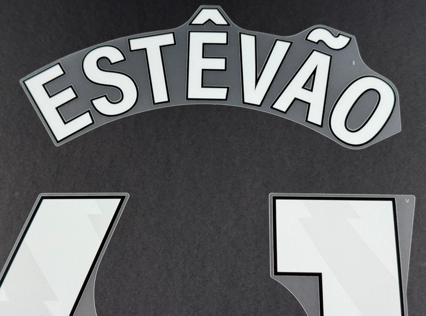 2025 2026 OFFICIAL CHELSEA ESTEVAO 41 WHITE HOME PLAYER SIZE NAMESET