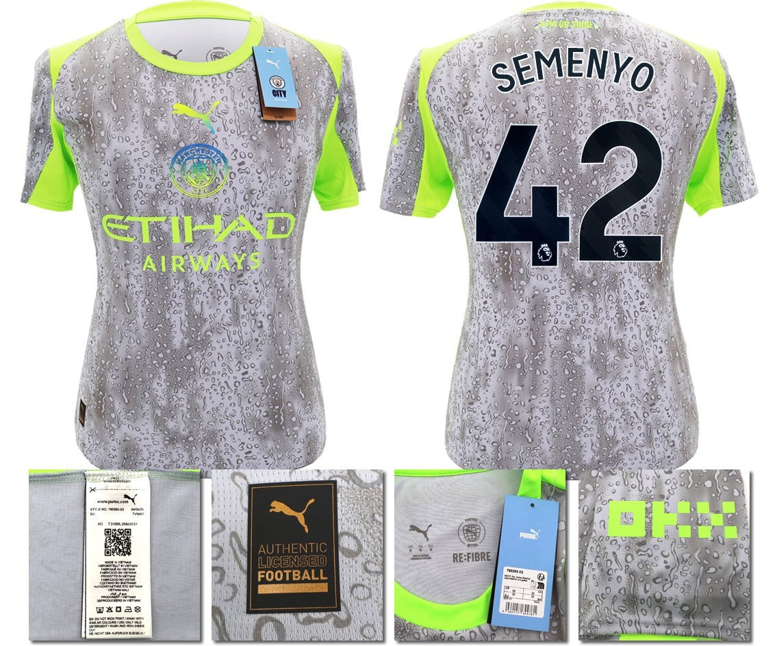 BNWT 2025 2026 MAN CITY PUMA THIRD SEMENYO 42 FOOTBALL SHIRT