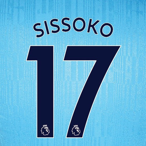 TOTTENHAM 2019-23 SISSOKO 17 OFFICIAL AVERY DENNISON NAVY PLAYER SIZE NAME SET