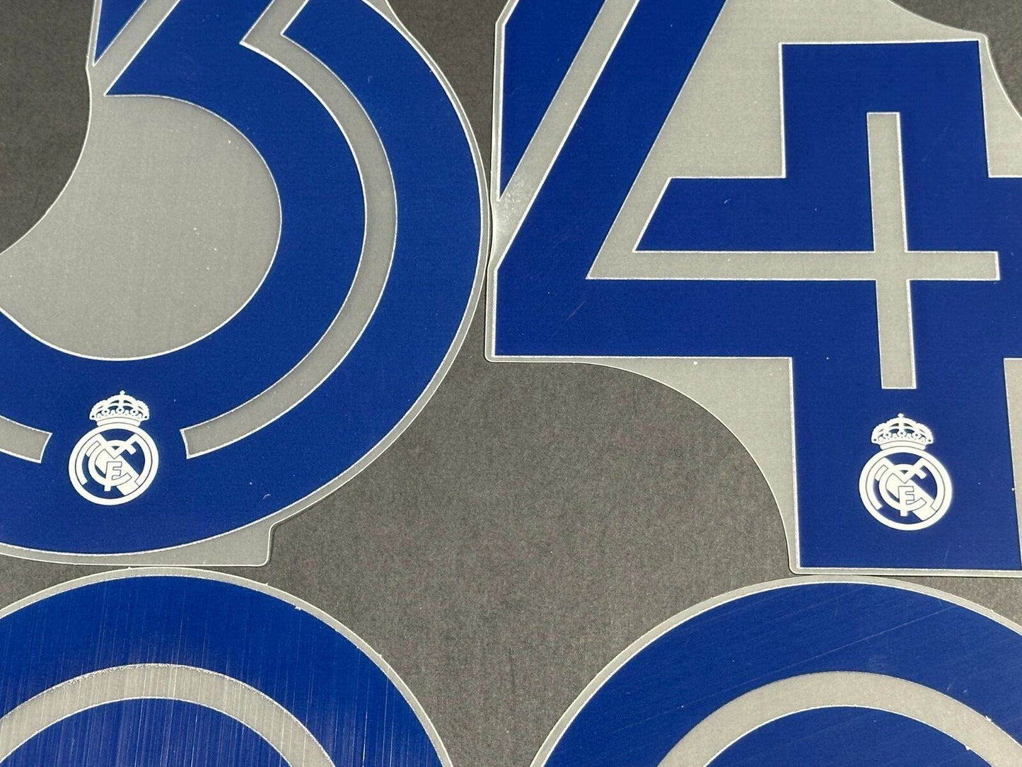 2020 - 2021 OFFICIAL AVERY DENNISON REAL MADRID THIRD PLAYER SIZE NUMBERS 265MM