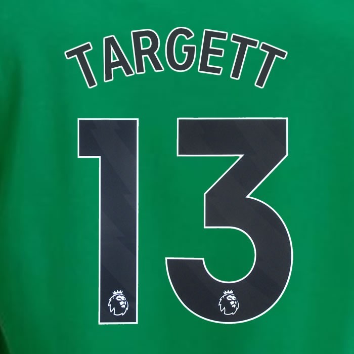 2023 2024 NEWCASTLE TARGETT 13 OFFICIAL BLACK AWAY PLAYER SIZE NAME SET