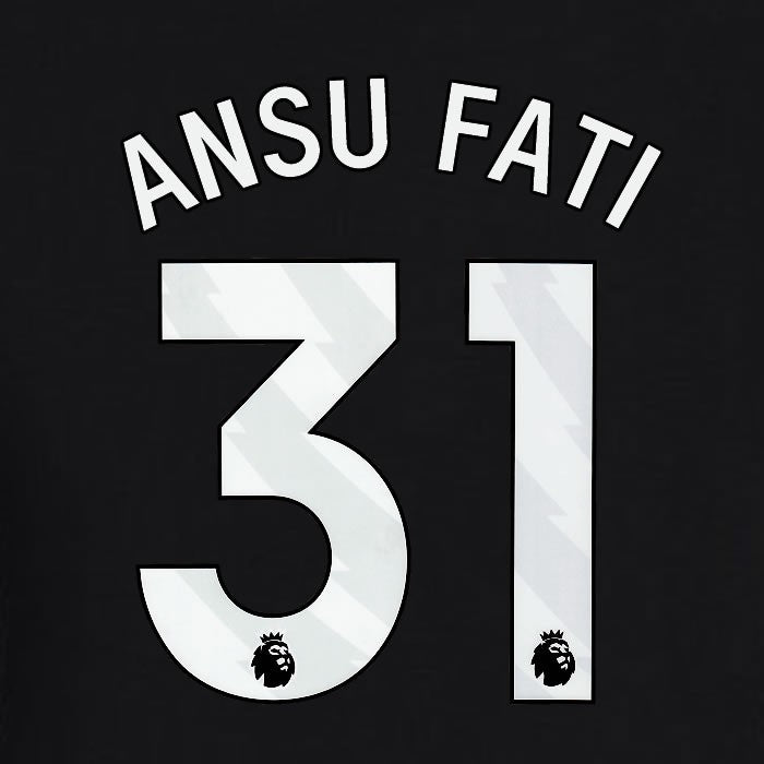 2023 2024 BRIGHTON ANSU FATI 31 OFFICIAL WHITE AWAY PLAYER SIZE NAME SET
