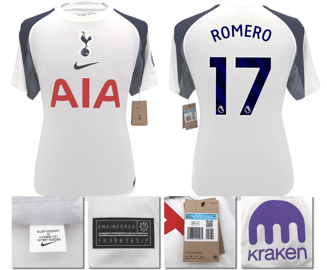 BNWT 2025 2026 TOTTENHAM NIKE HOME ROMERO 17 FOOTBALL SHIRT MEN'S