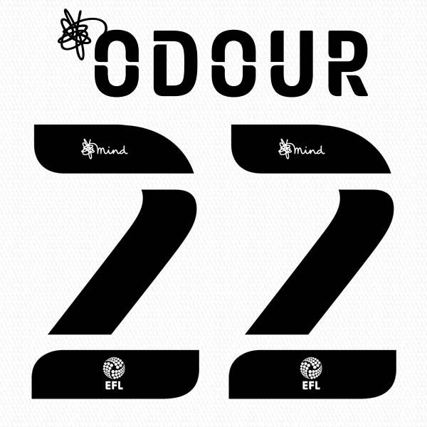 BARNSLEY 2020 2021 OFFICIAL ODOUR 22 AWAY PLAYER SIZE NAME SET