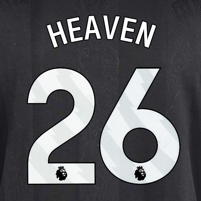 2025 2026 MANCHESTER UNITED HEAVEN 26 3RD WHITE PLAYER SIZE NAMESET