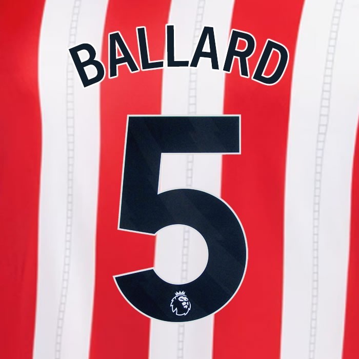 2025 2026 OFFICIAL SUNDERLAND BALLARD 5 BLACK HOME PLAYER SIZE NAME SET