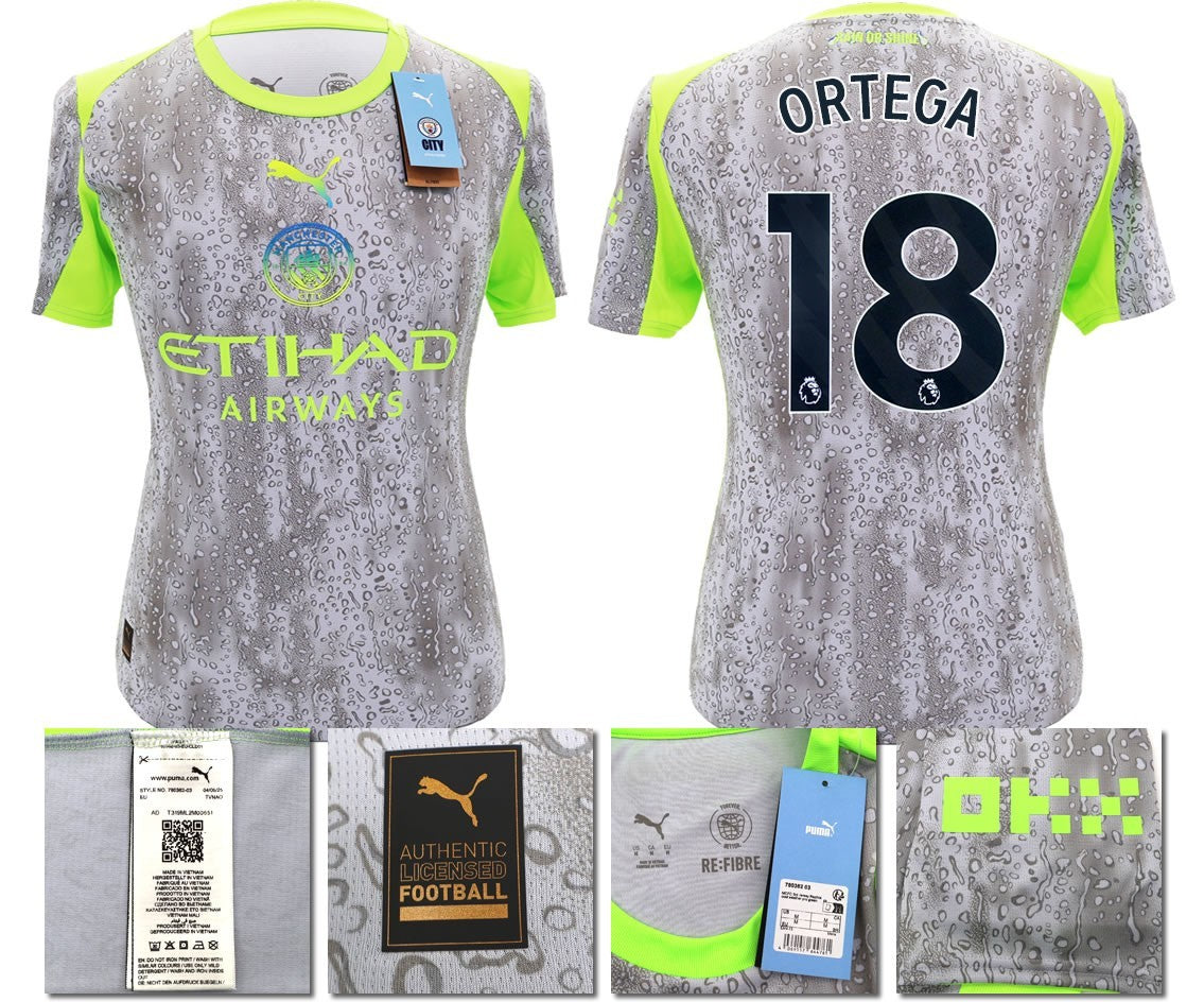 BNWT 2025 2026 MAN CITY PUMA THIRD ORTEGA 18 FOOTBALL SHIRT