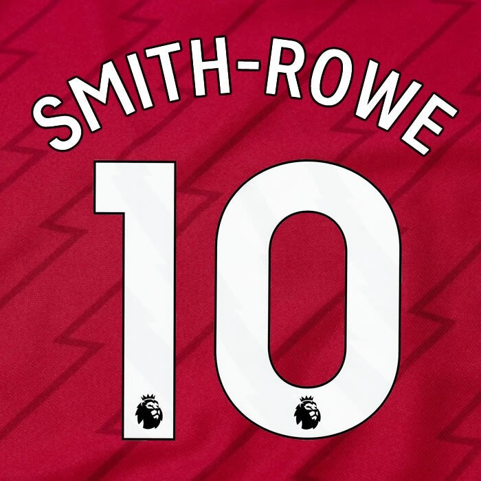ARSENAL 2023/24 SMITH - ROWE 10 OFFICIAL AVERY DENNISON WHITE PLAYER SIZE SET