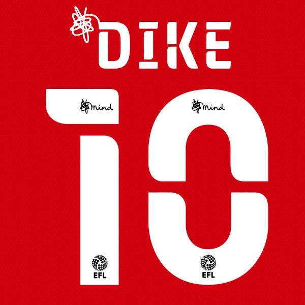 BARNSLEY 2020 2021 OFFICIAL DIKE 10 HOME PLAYER SIZE NAME SET