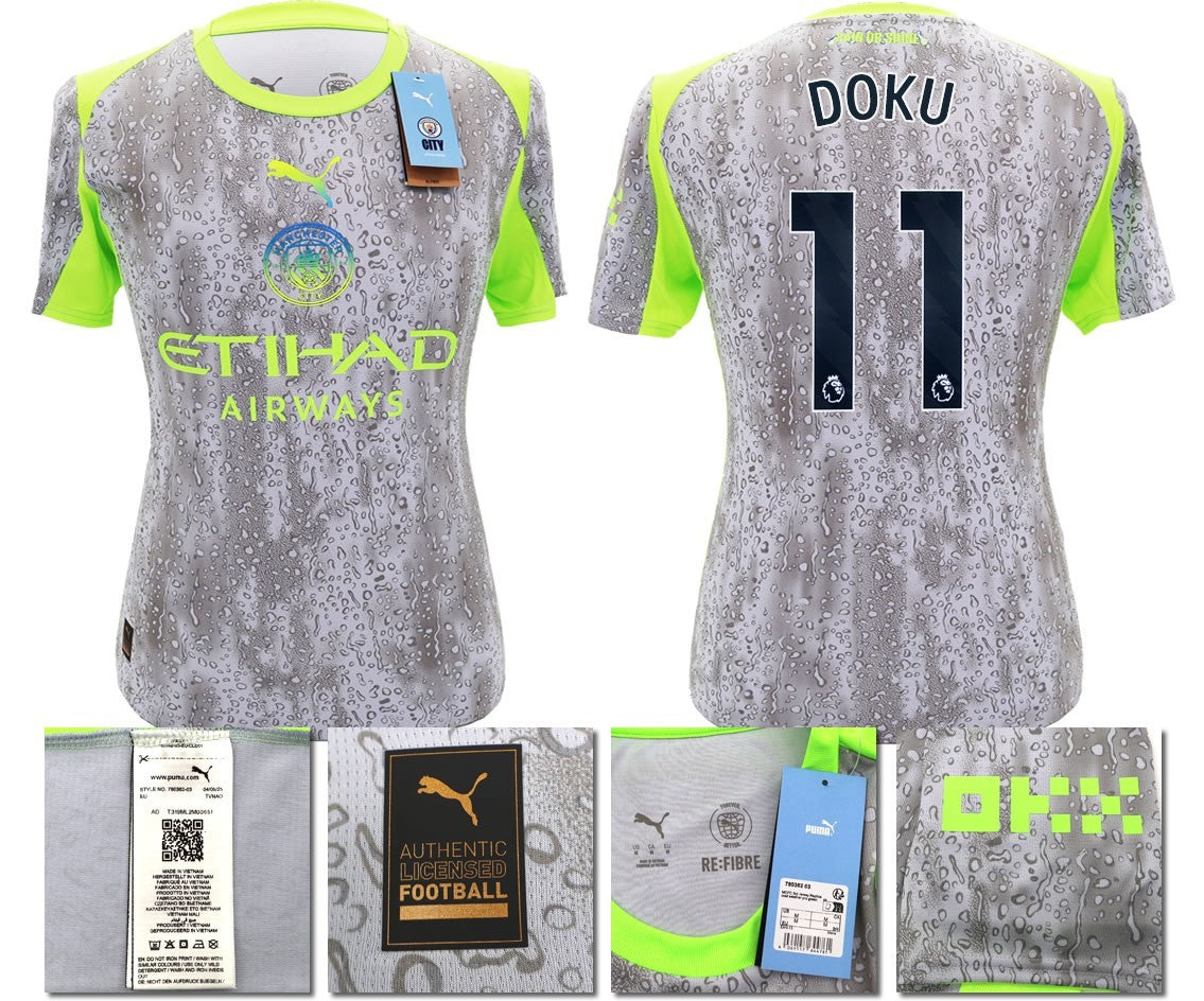 BNWT 2025 2026 MAN CITY PUMA THIRD DOKU 11 FOOTBALL SHIRT