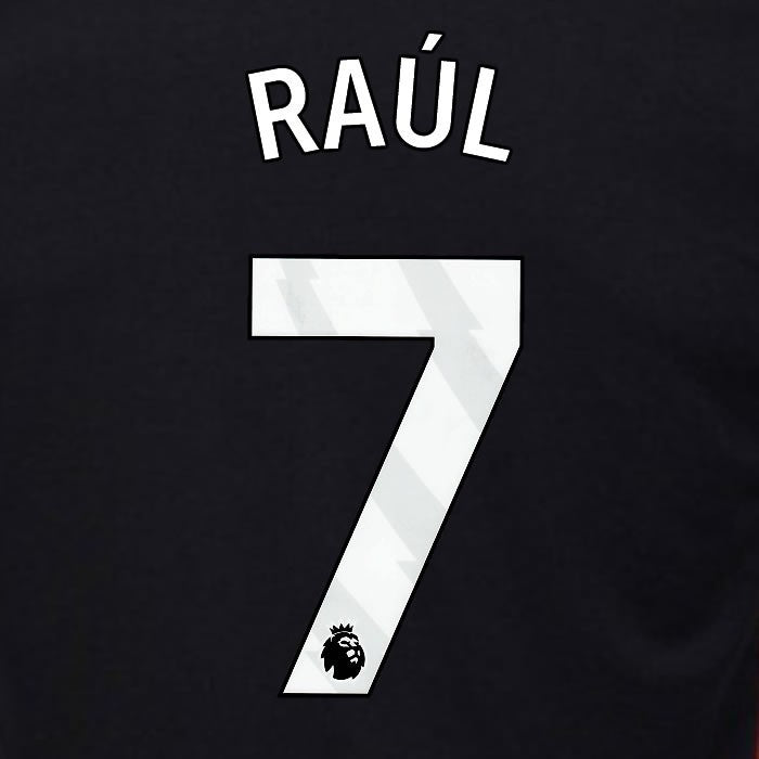 2024 2025 OFFICIAL FULHAM RAUL 7 WHITE AWAY PLAYER SIZE NAMESET