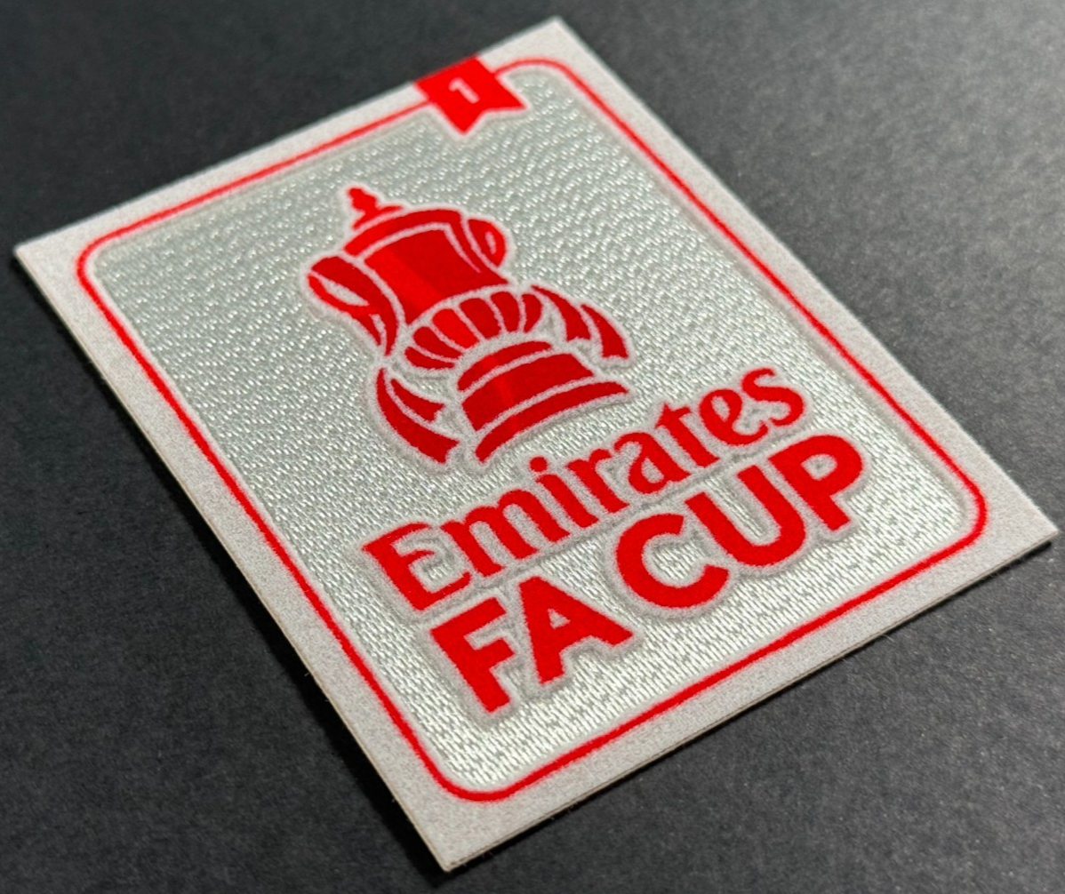 2025 OFFICIAL SPORTING ID EMIRATES FA CUP CRYSTAL PALACE WINNERS 1 SLEEVE PATCH