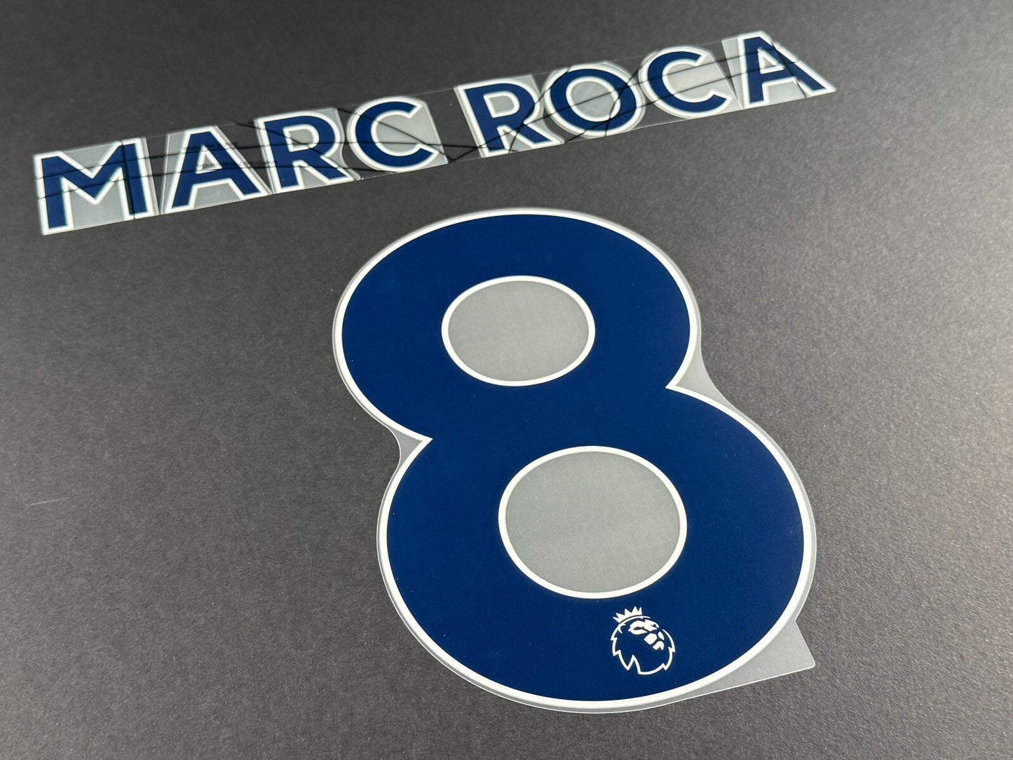 LEEDS UNITED 2022 2023 MARC ROCA 8 OFFICIAL AVERY BLUE PLAYER SIZE NAME SET