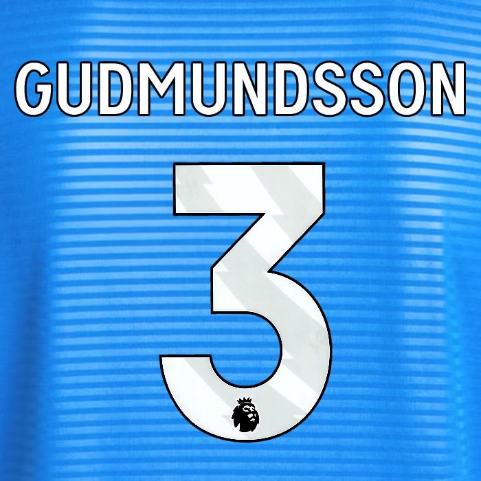 2025 2026 OFFICIAL LEEDS UNITED GUDMUNDSSON 3 WHITE AWAY PLAYER SIZE NAMESET