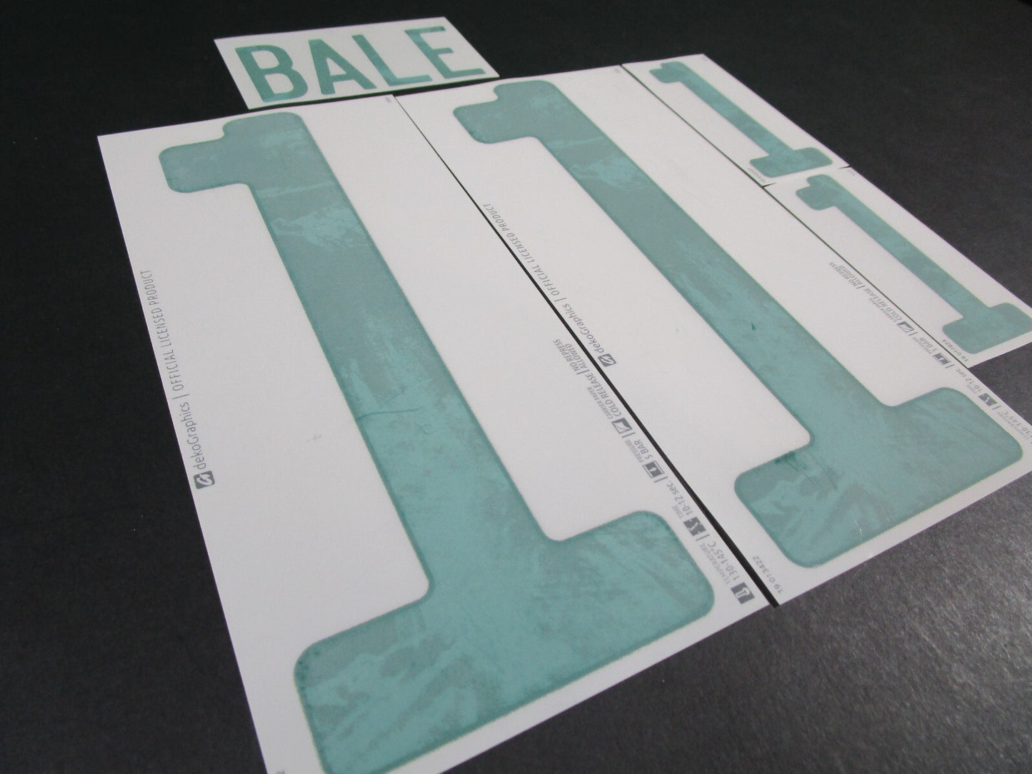 WALES 2020 2021 OFFICIAL SPORTING ID BALE 11 AWAY GREEN PLAYER SIZE NAMESET