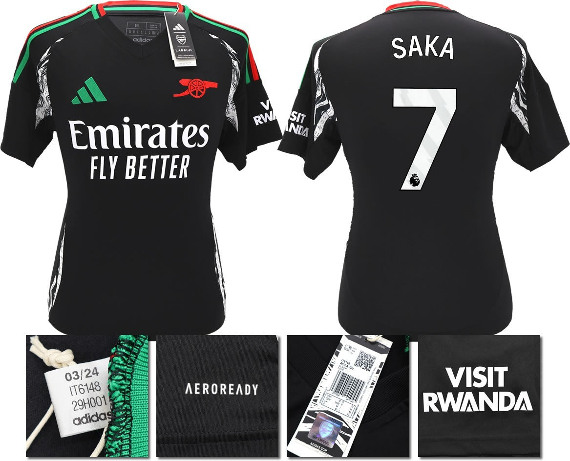 BNWT 2024/2025 ARSENAL F.C. ADIDAS AWAY SHIRT SAKA 7