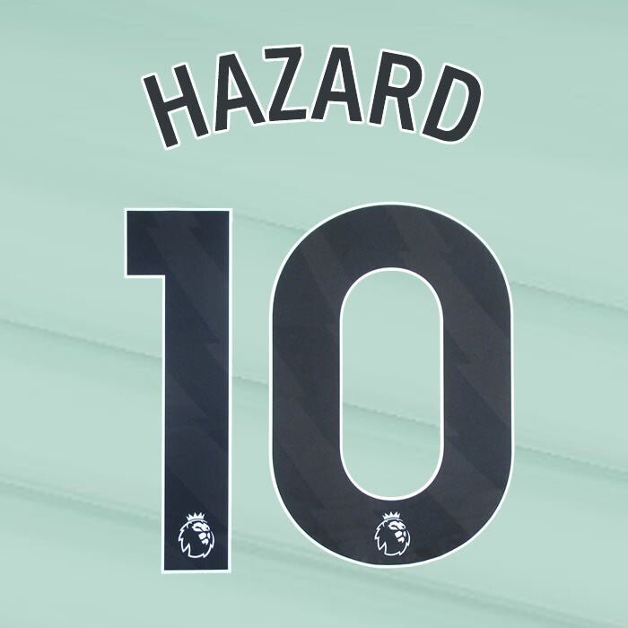 2023 2024 OFFICIAL CHELSEA HAZARD 10 BLACK 3RD PLAYER SIZE NAMESET