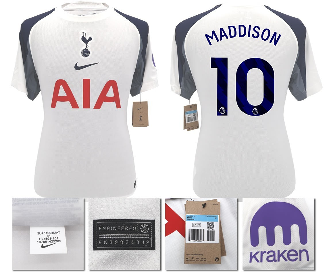 BNWT 2025 2026 TOTTENHAM NIKE HOME MADDISON 10 FOOTBALL SHIRT MEN'S