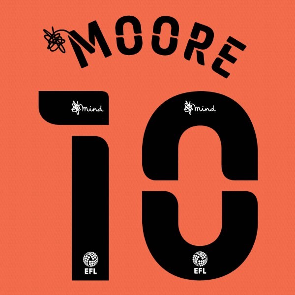 CARDIFF 2020 2021 OFFICIAL MOORE 10 3RD PLAYER SIZE NAME SET