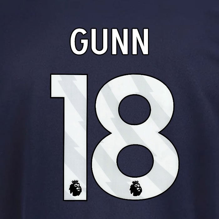 2025 2026 OFFICIAL NOTTINGHAM GUNN 18 WHITE 3RD PLAYER SIZE NAMESET