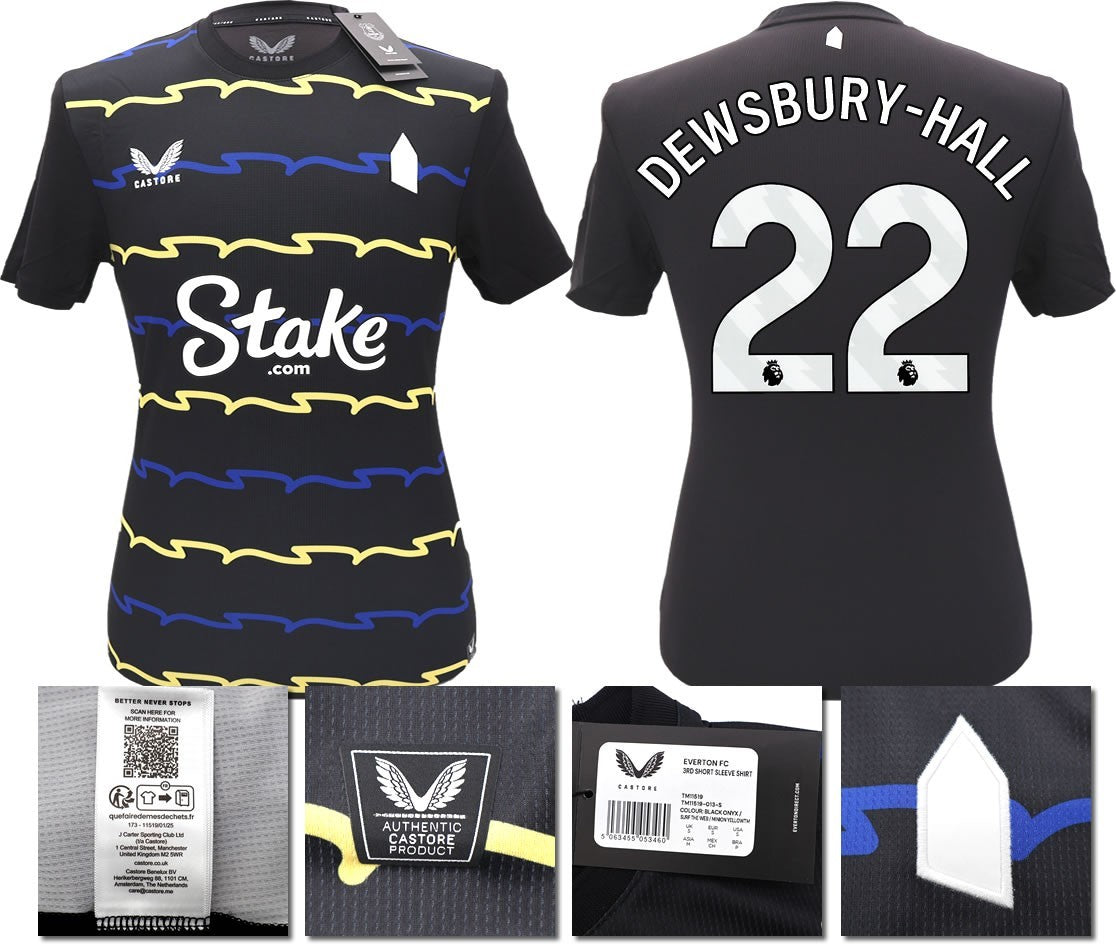 BNWT 2025/2026 EVERTON F.C. CASTORE 3RD SHIRT DEWSBURY-HALL 22