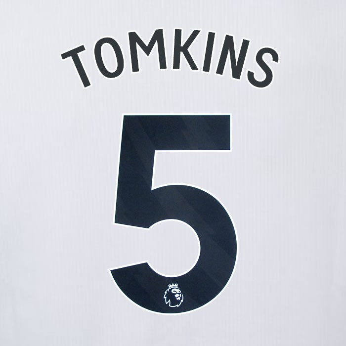 2023 2024 OFFICIAL CRYSTAL PALACE TOMKINS 5 BLACK AWAY PLAYER SIZE NAMESET