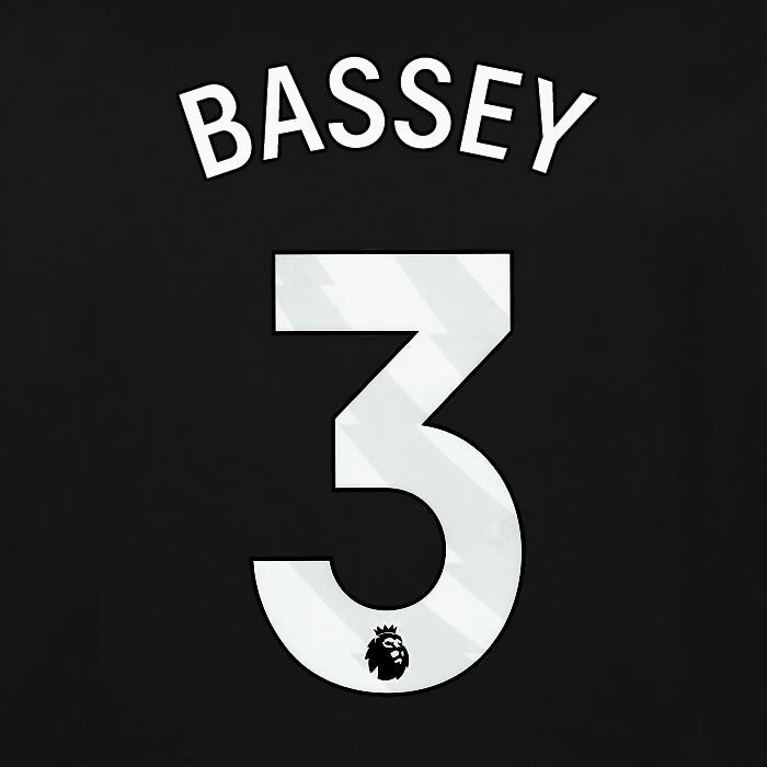 2023 2024 OFFICIAL FULHAM AVERY DENNISON BASSEY 3 3RD PLAYER SIZE NAMESET