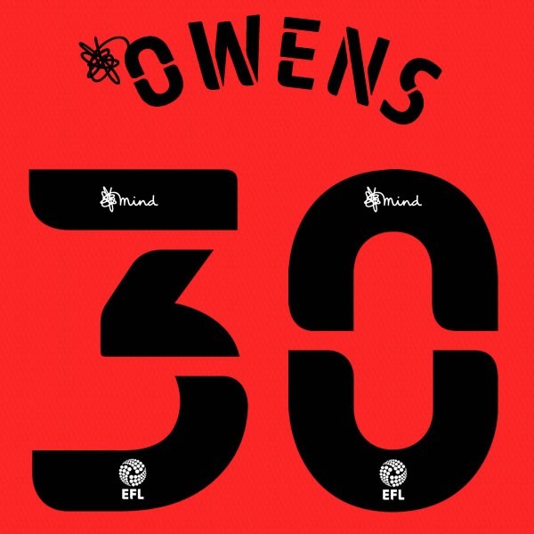 QPR 2020 2021 OFFICIAL OWENS 30 AWAY PLAYER SIZE NAME SET