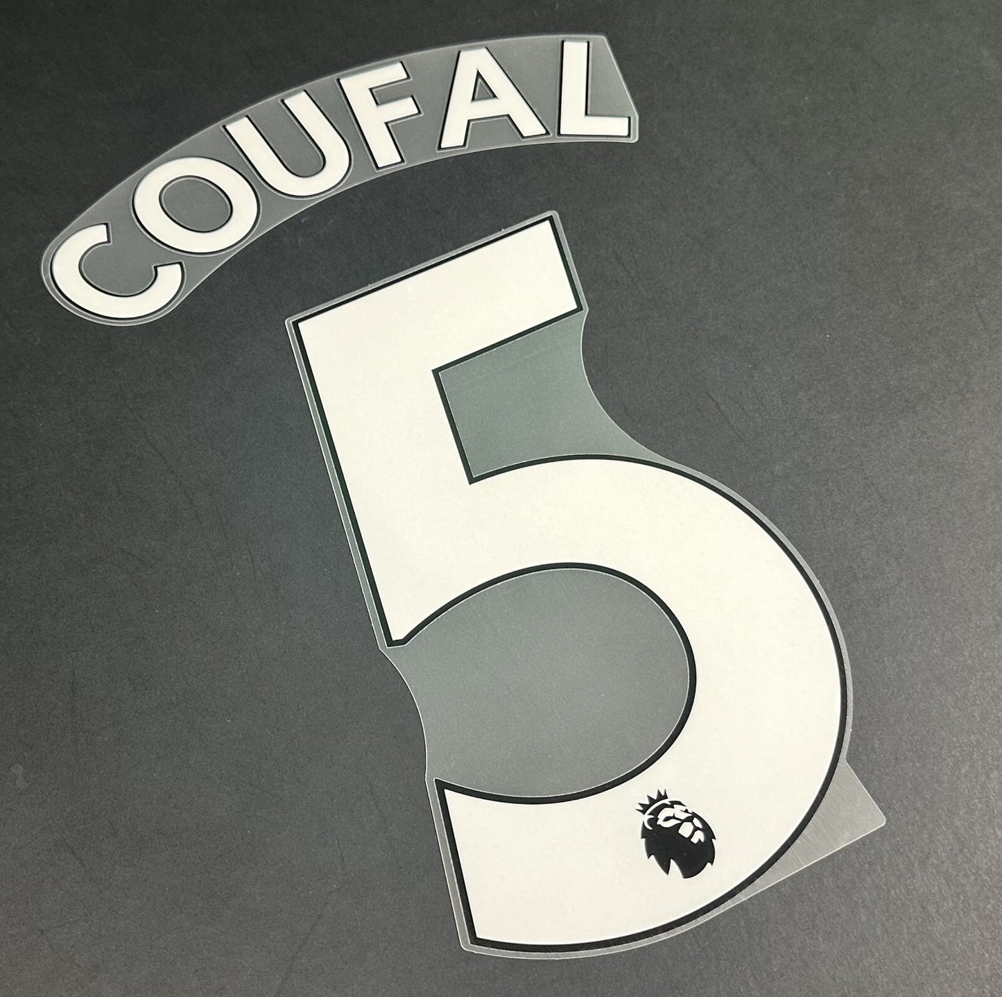 2019 2023 WEST HAM COUFAL 5 OFFICIAL AVERY DENNISON WHITE PLAYER SIZE NAME SET