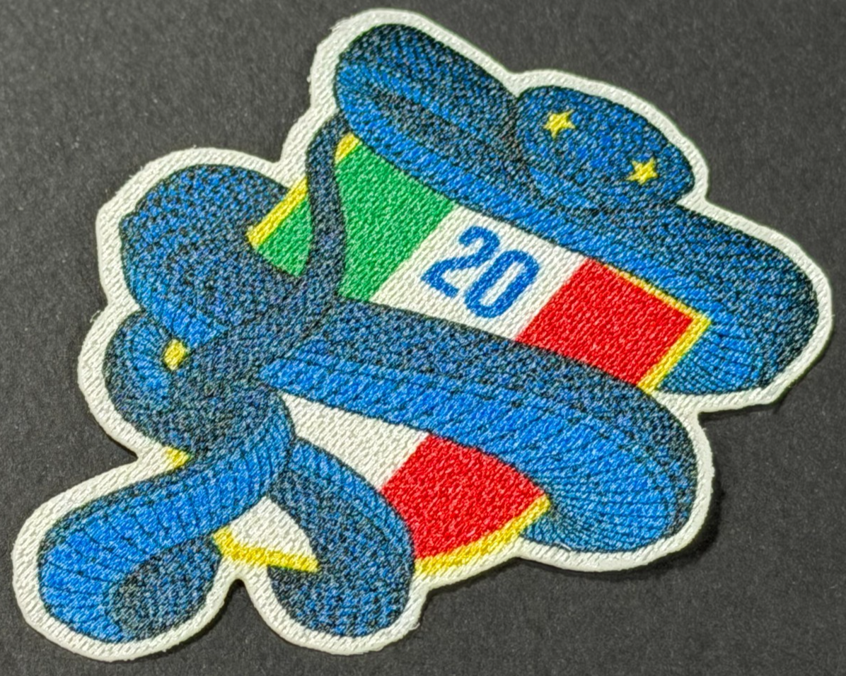 24 25 INTER MILAN COMMEMORATIVE PATCH 20th ANNIVERSARY SNAKE ( SCUDETTO) 80MM