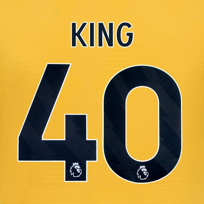2024 2025 WOLVES HOME BLACK KING 40 OFFICIAL PLAYER SIZE NAMESET